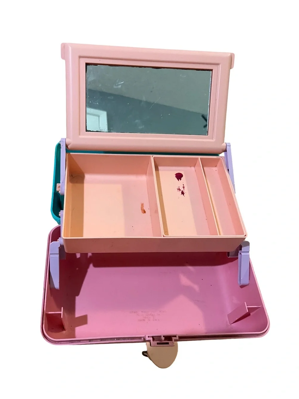 Vintage 80s Caboodles On-The-Go Girl Cosmetic Case